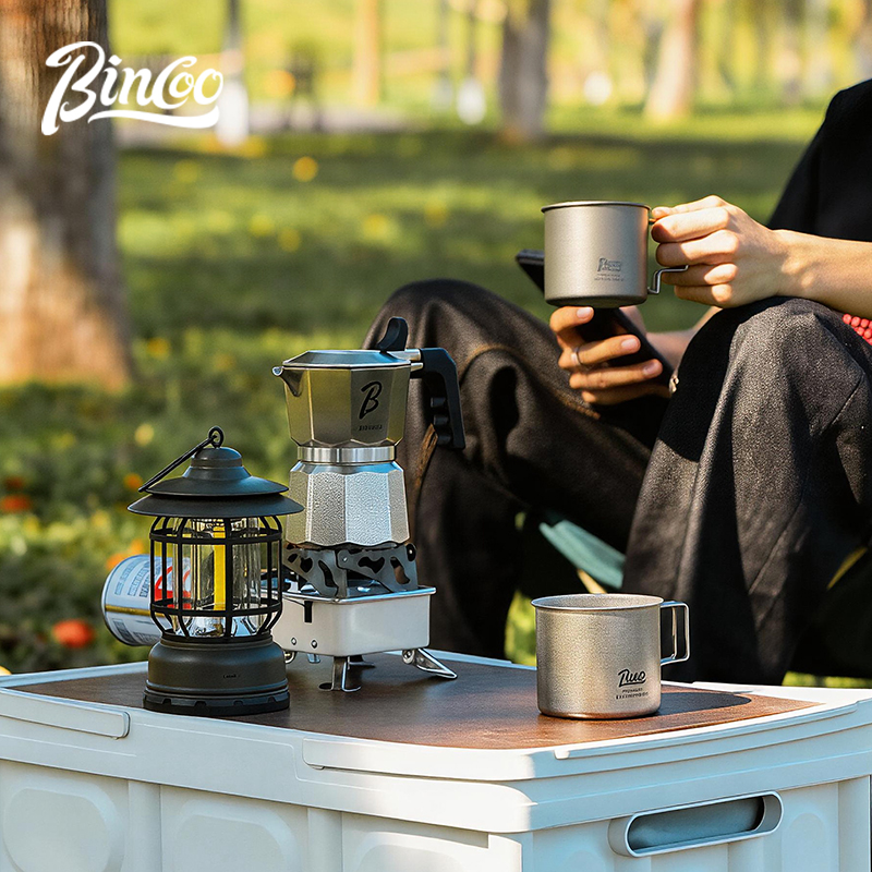 Outdoor Camping Bin - Caneca de Camping Bincoo em Titânio