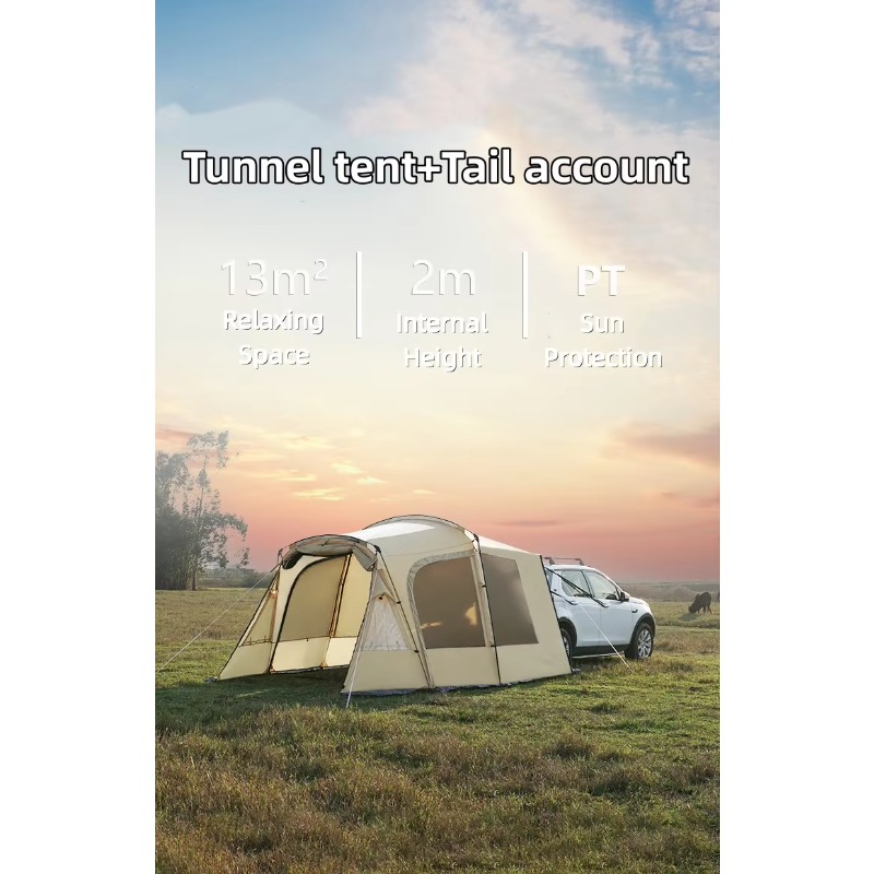 Outdoor Camping Car Tail Tent - Tenda Traseira de Carro Personalizada de