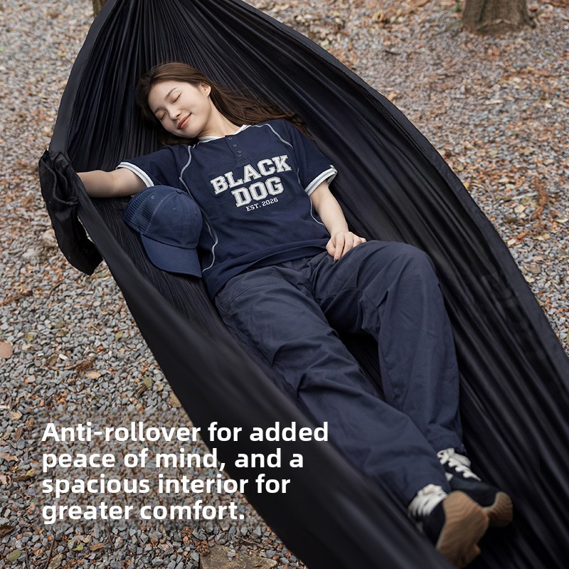 Outdoor Camping Hammock - Rede de descanso (hammock) preta de