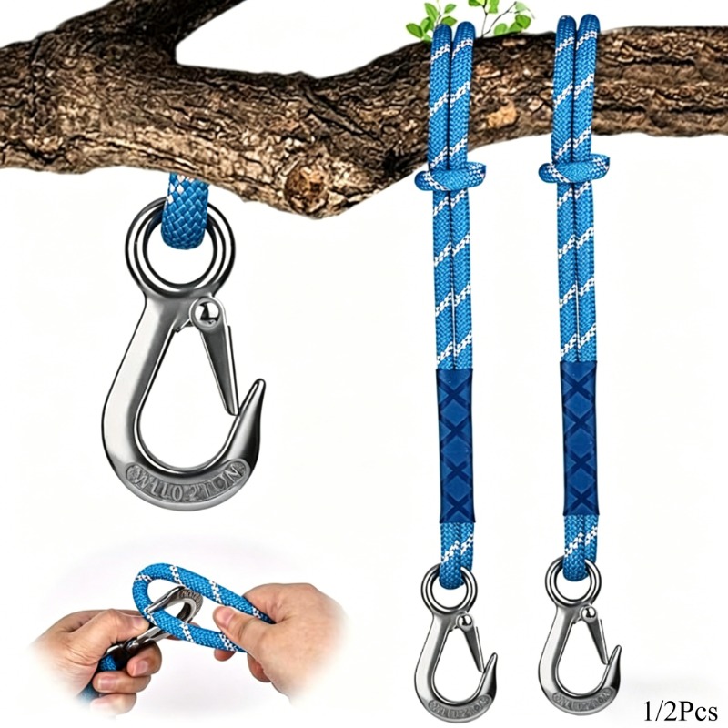 Outdoor Camping Hammock - 1/2 Peças de Corda de Nylon
