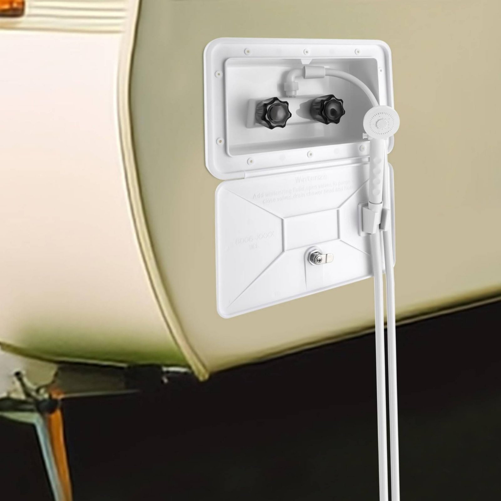 Outdoor Camping Showers - Caixa de Chuveiro Externa Compacta para