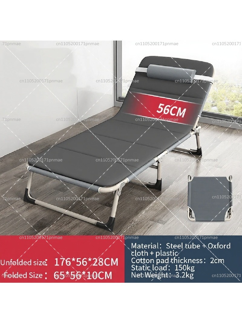 Outdoor Camping Folding Chairs - Cama Dobrável de Metal Moderna para