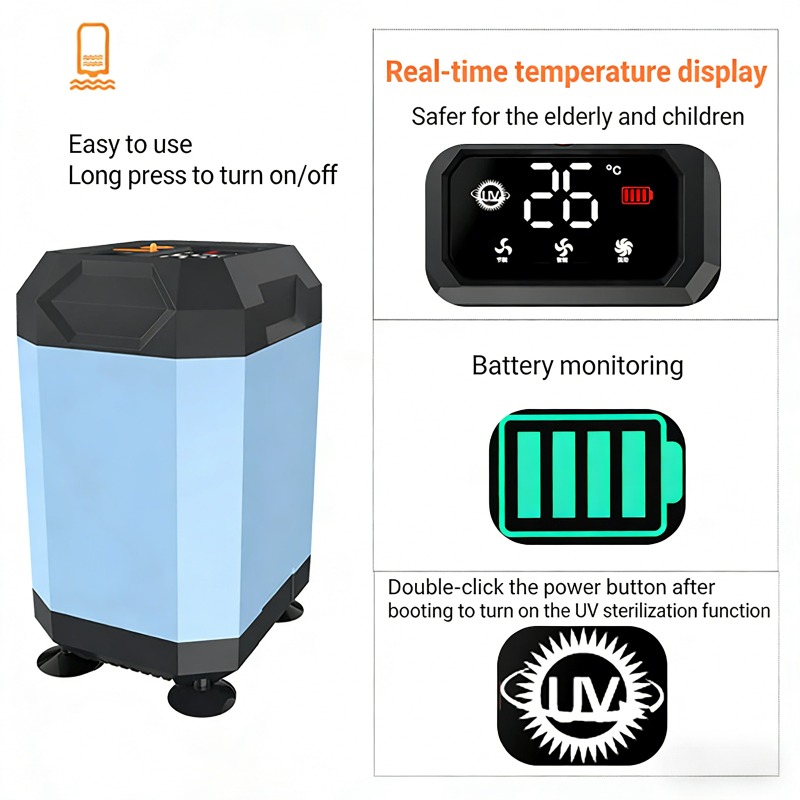 Outdoor Camping Showers - Chuveiro Portátil para Camping de 5400mAh/9000mAh