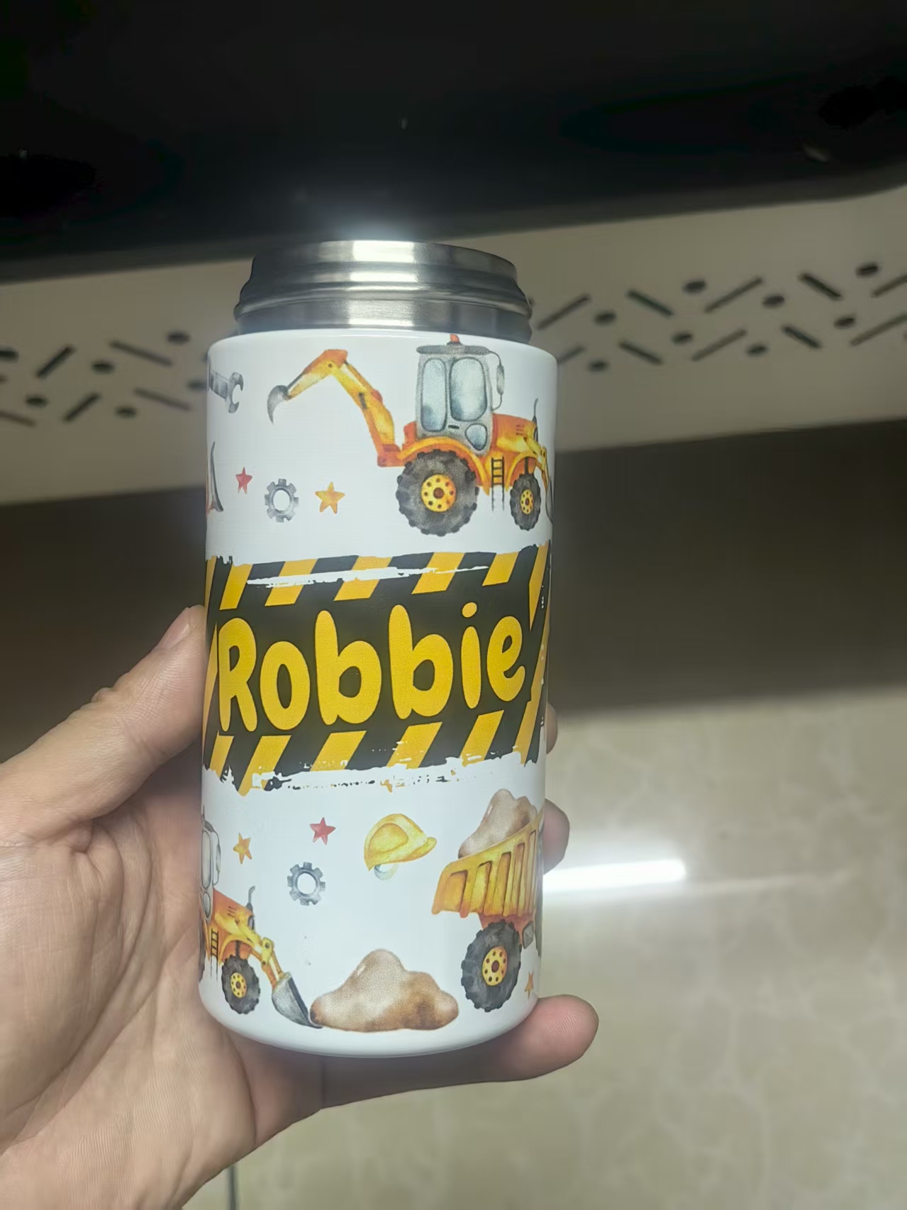 Vacuum Insulated Flask - Copo térmico copo branco leitoso caneca