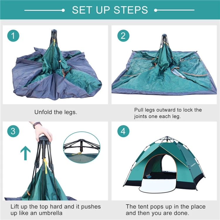 Tenda de Camping Automática Do - Outdoor Camping Tent Waterproof avaliação e preço