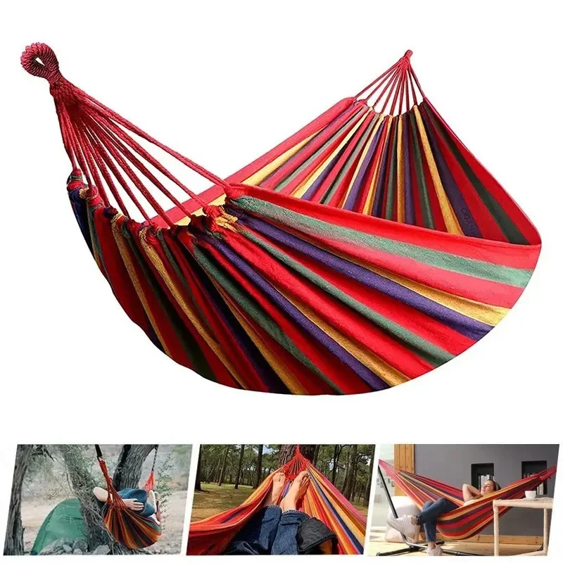 Rede de lona para acampamento, - Outdoor Camping Hammock avaliação e preço
