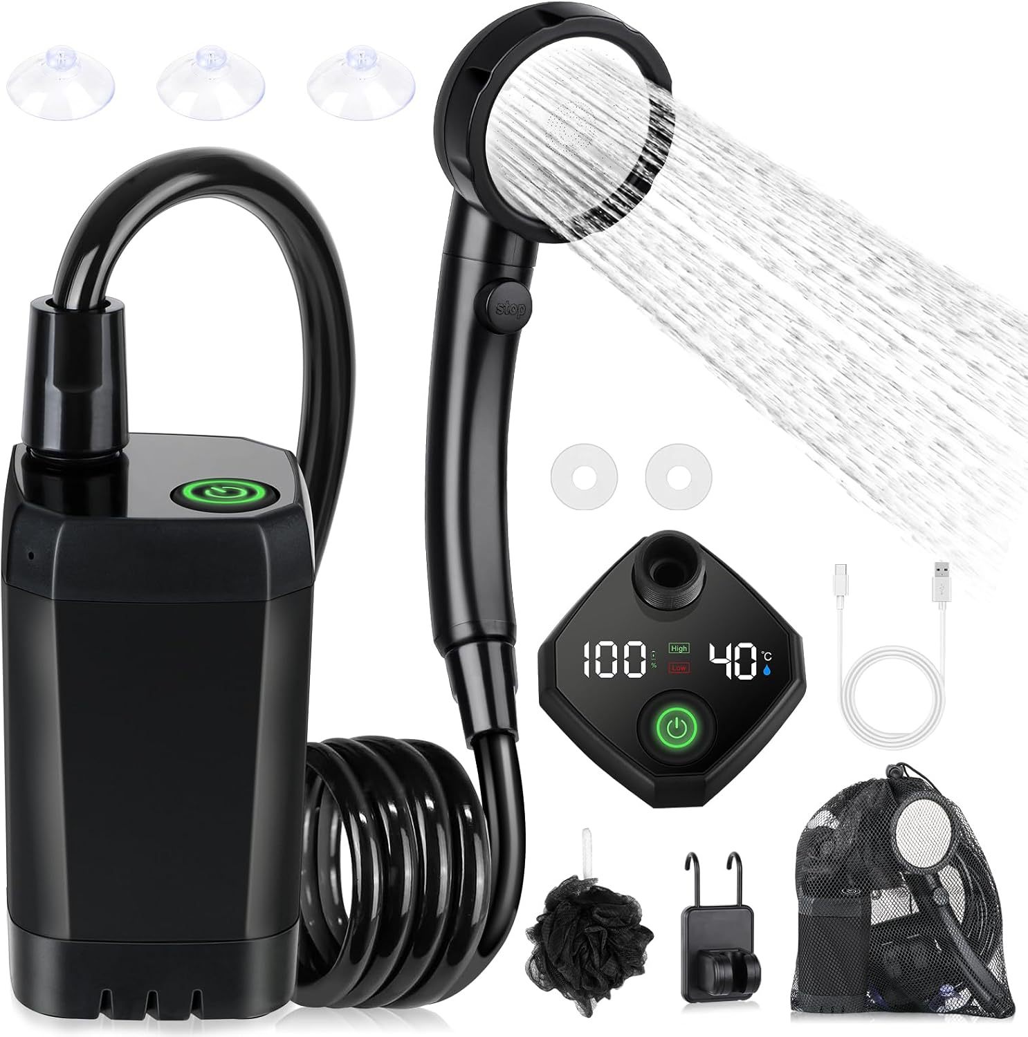Chuveiro Elétrico Portátil Aut - Outdoor Camping Showers avaliação e preço