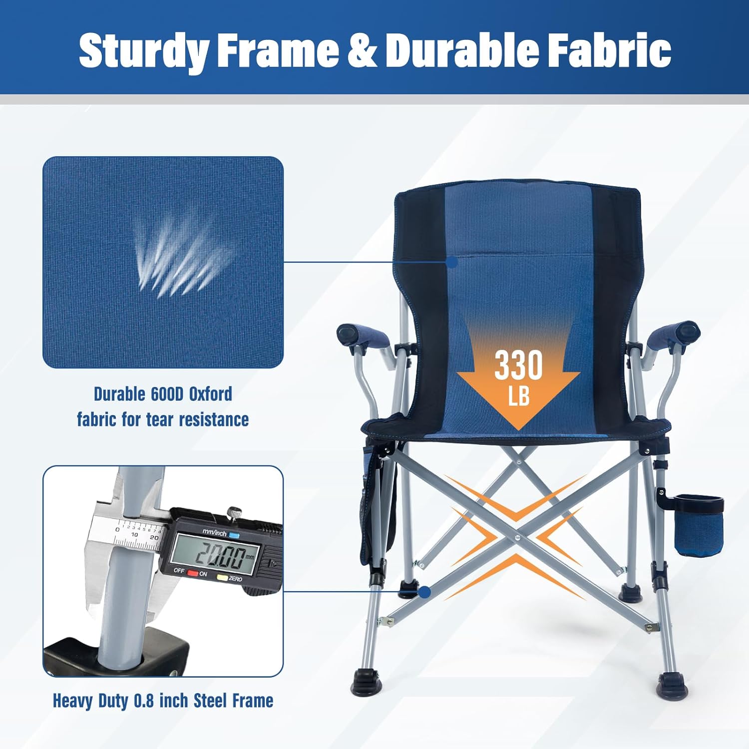 Cadeira de Camping Portátil e  - Outdoor Camping Folding Chairs avaliação e preço