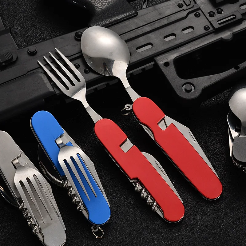 4 em 1 utensílios de mesa dobr - Outdoor Camping Uk avaliação e preço