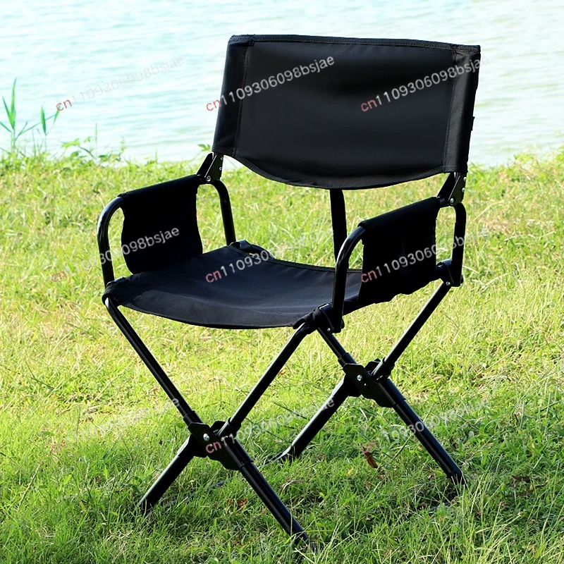 Cadeira dobrável resistente e  - Outdoor Camping Folding Chairs avaliação e preço