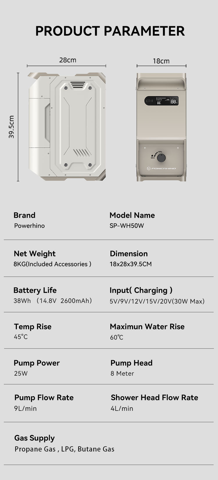 Aquecedor de água instantâneo  - Outdoor Camping Showers avaliação e preço
