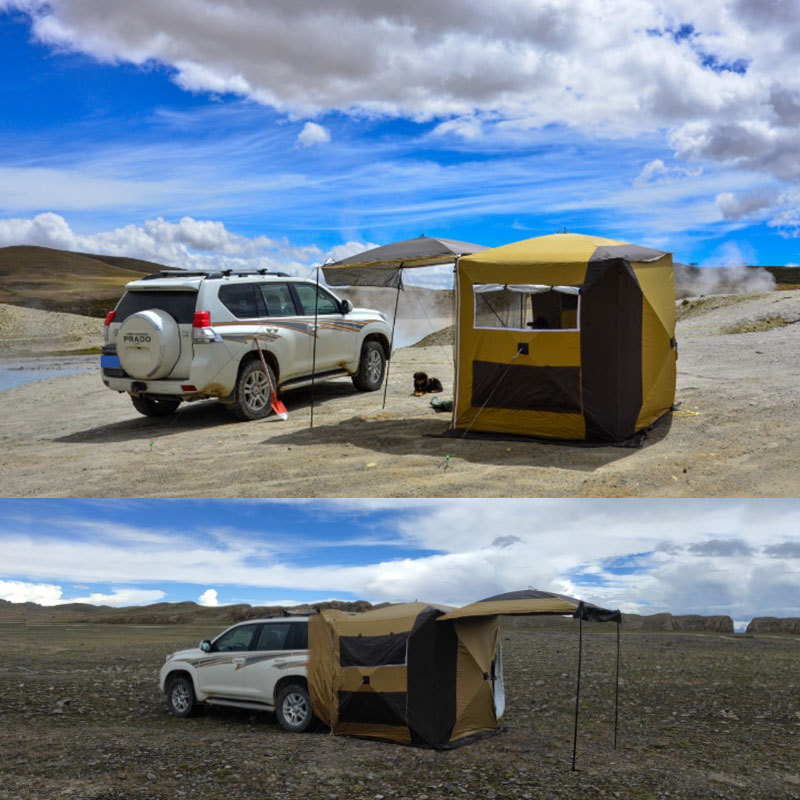 Tenda para camping ao ar livre - Outdoor Camping Car Tail Tent avaliação e preço