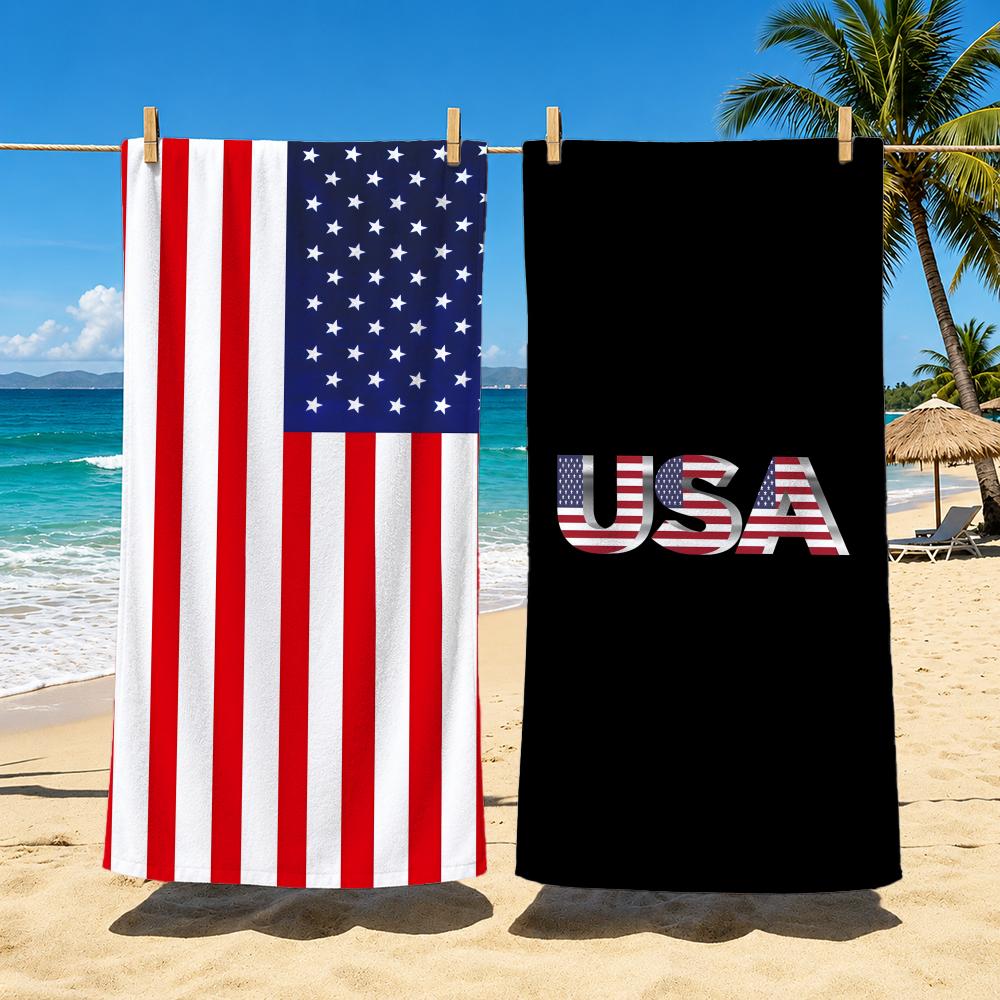 Toalha de praia Flag A-America - Outdoor Camping Usa avaliação e preço