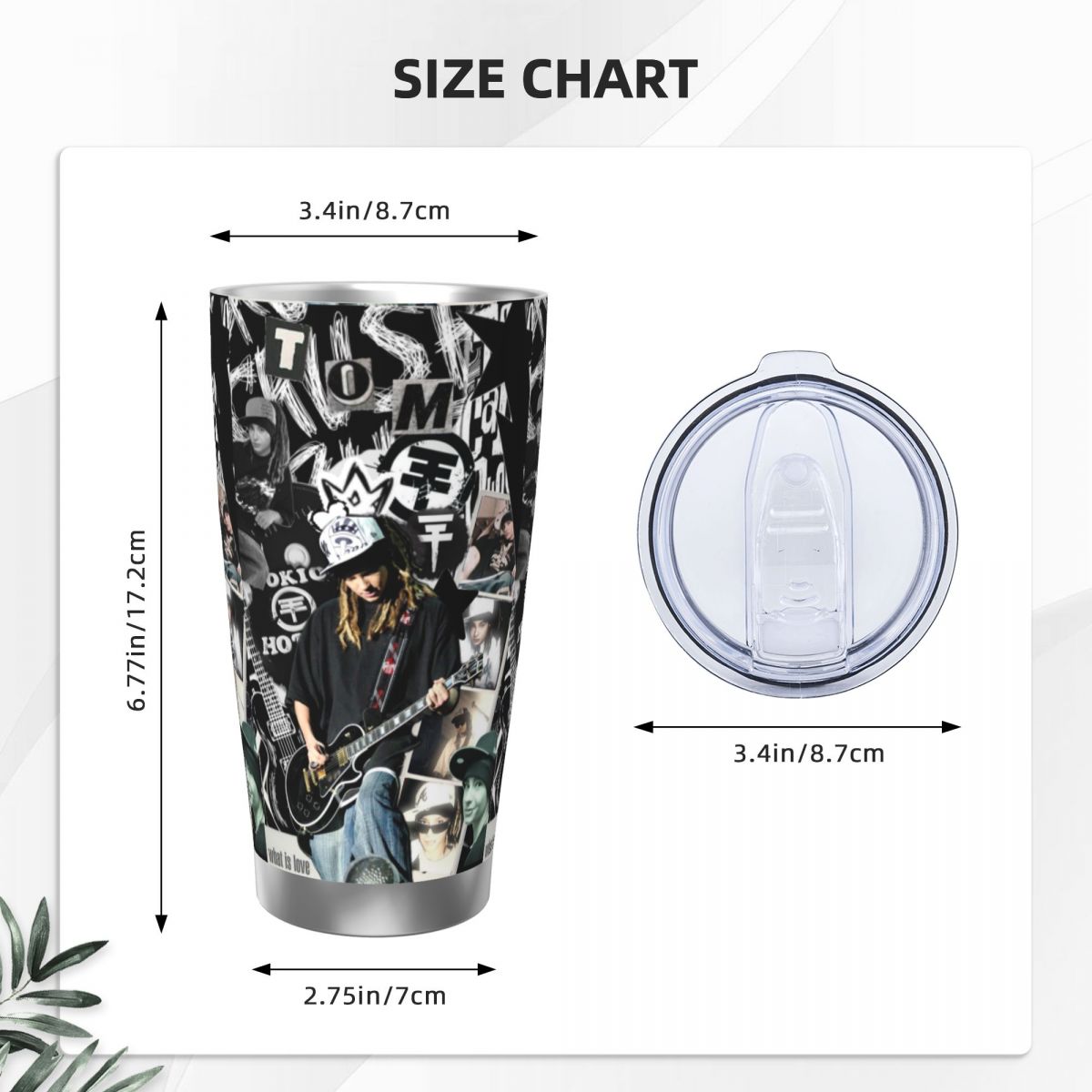 Tokio Hotel Tom Kaulitz Music  - Vacuum Insulated Flask avaliação e preço