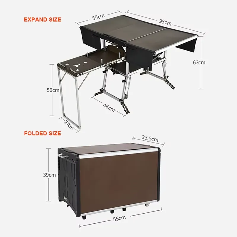 Caixa de Cozinha para Camping  - Outdoor Camping Kitchen Setup avaliação e preço