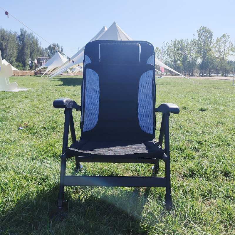 Cadeira Portátil Dobrável com  - Outdoor Camping Folding Chairs avaliação e preço