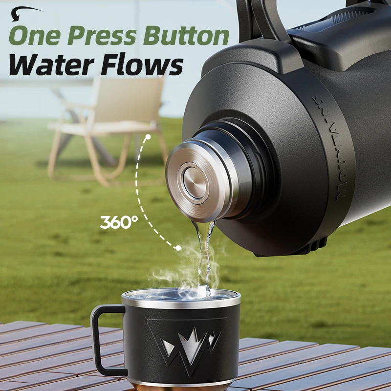 Garrafa térmica de grande capa - Vacuum Insulated Flask avaliação e preço