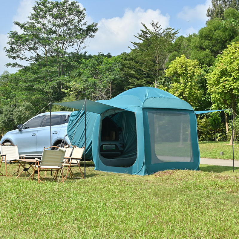 Barraca traseira de carro ereç - Outdoor Camping Car Tail Tent avaliação e preço