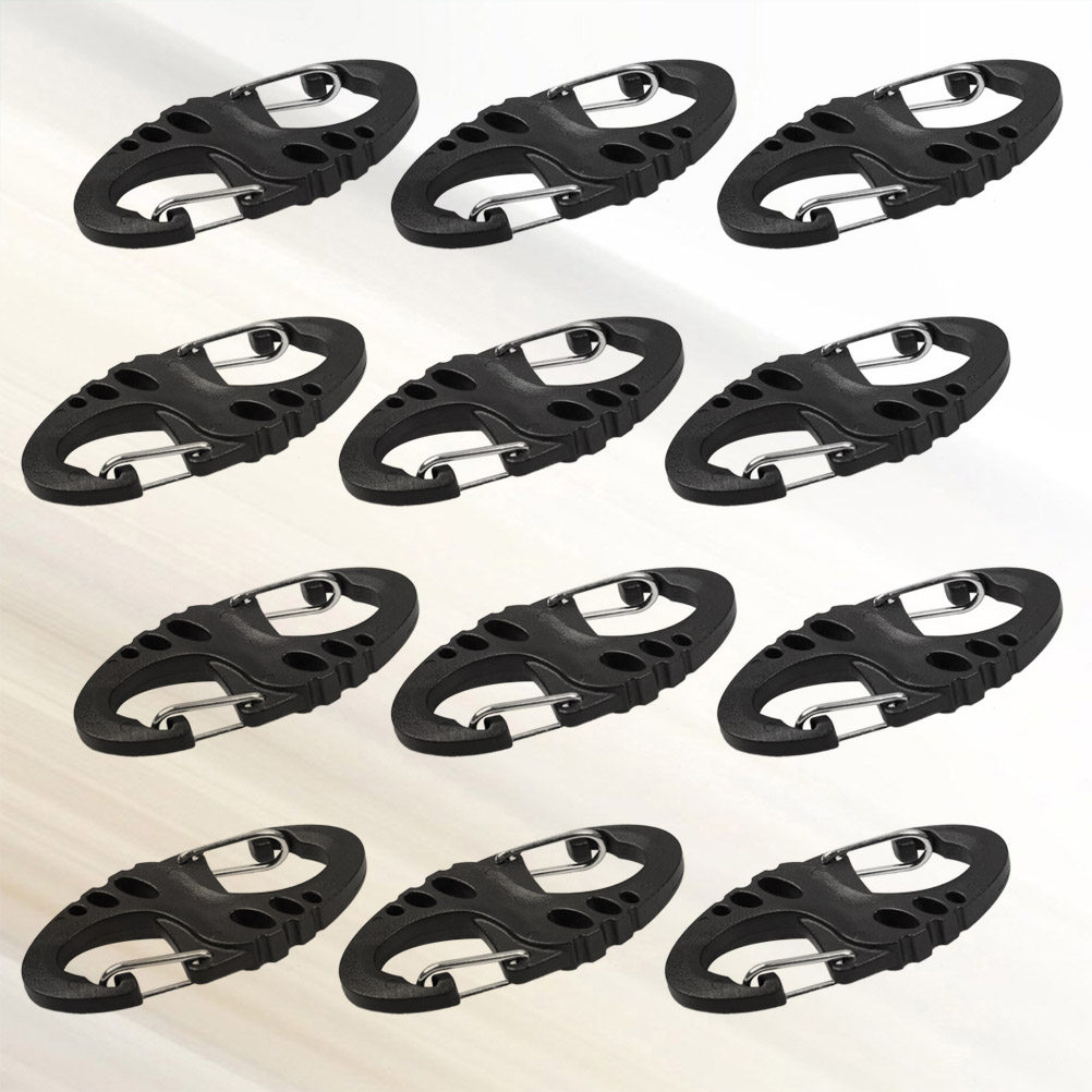 12 Peças de Mosquetões Tipo S  - Outdoor Camping Hammock avaliação e preço