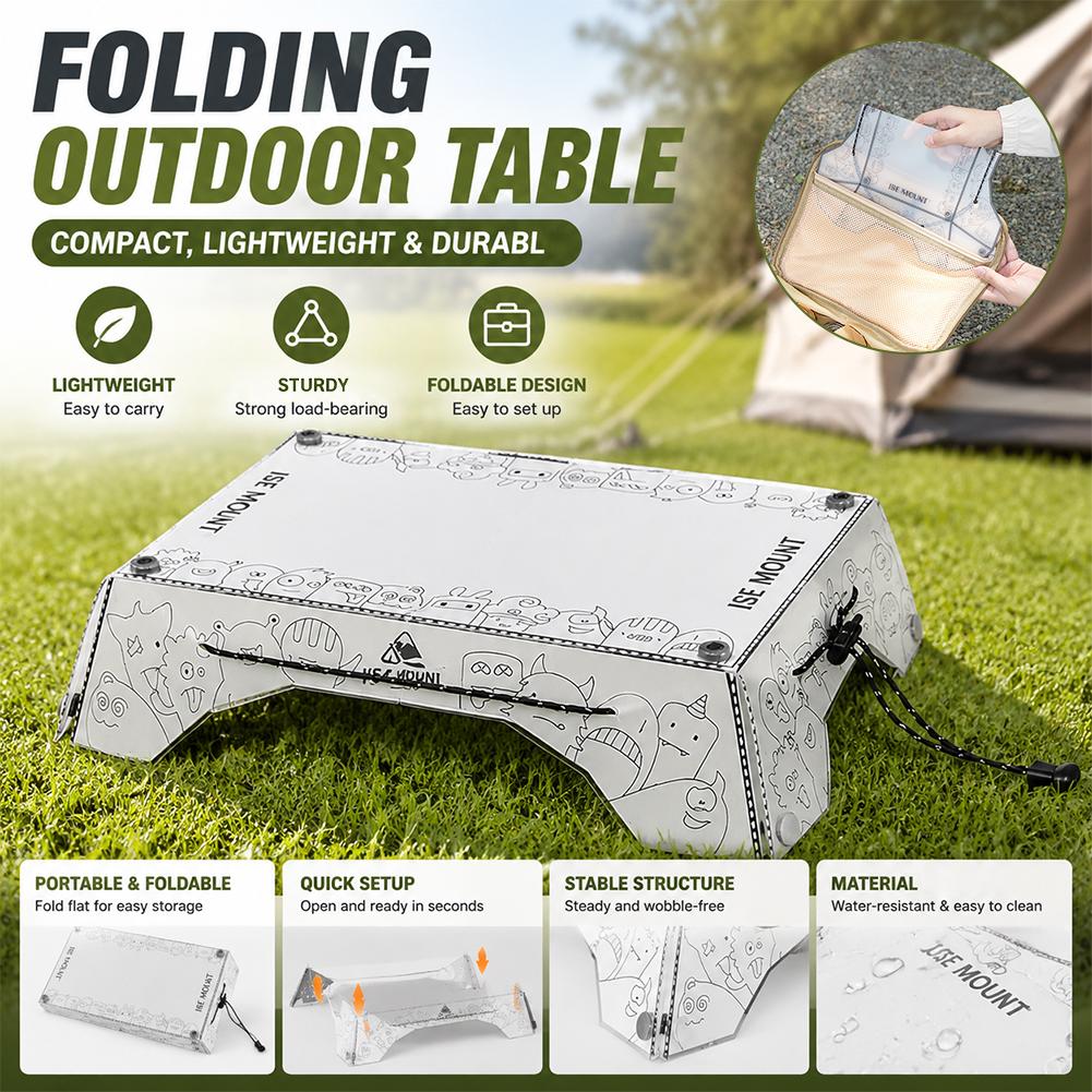 Mesa Dobrável de Plástico PP p - Outdoor Camping Bin avaliação e preço