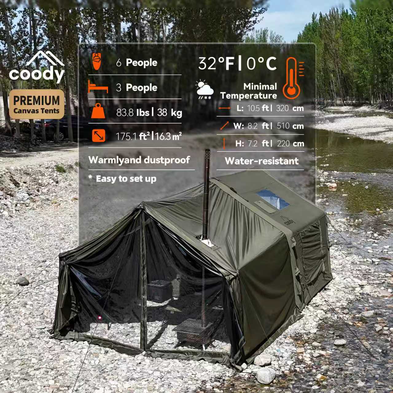 Tenda Inflável 8.0+Framed Foye - Camping Zelt Outdoor avaliação e preço