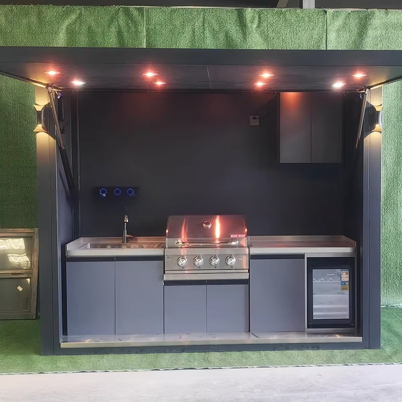 Cozinha Portátil para Exterior - Outdoor Camping Kitchen Setup avaliação e preço