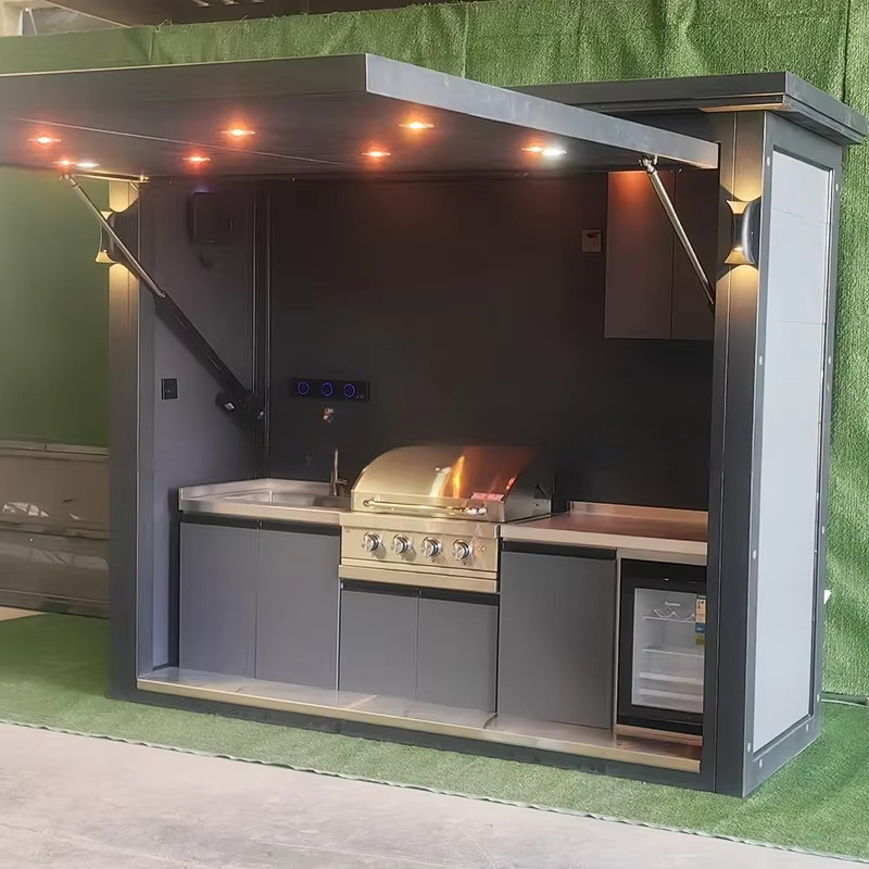 Cozinha Portátil para Exterior - Outdoor Camping Kitchen Setup avaliação e preço
