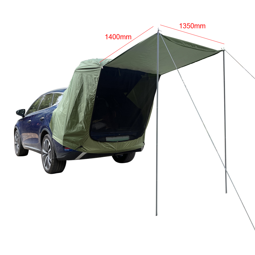 Tenda traseira do carro com do - Outdoor Camping Car Tail Tent avaliação e preço