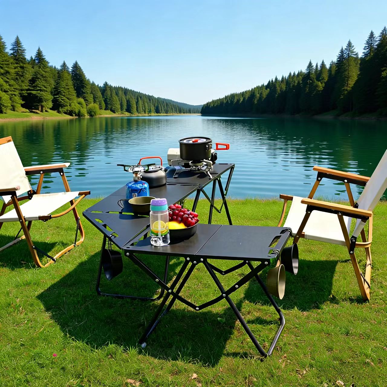 Mesa Tática IGT Dobrável de Aç - Outdoor Camping Kitchen Setup avaliação e preço